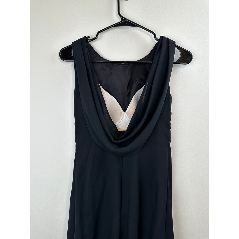 Vintage 90s Arianna by Teresa Page Black Beaded Long Dress - Picture 6 of 13